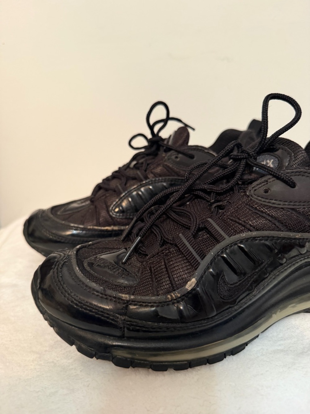 Nike Supreme x Air Max 98 Black Men's Size 7.5 Sneakers - Picture 6 of 16
